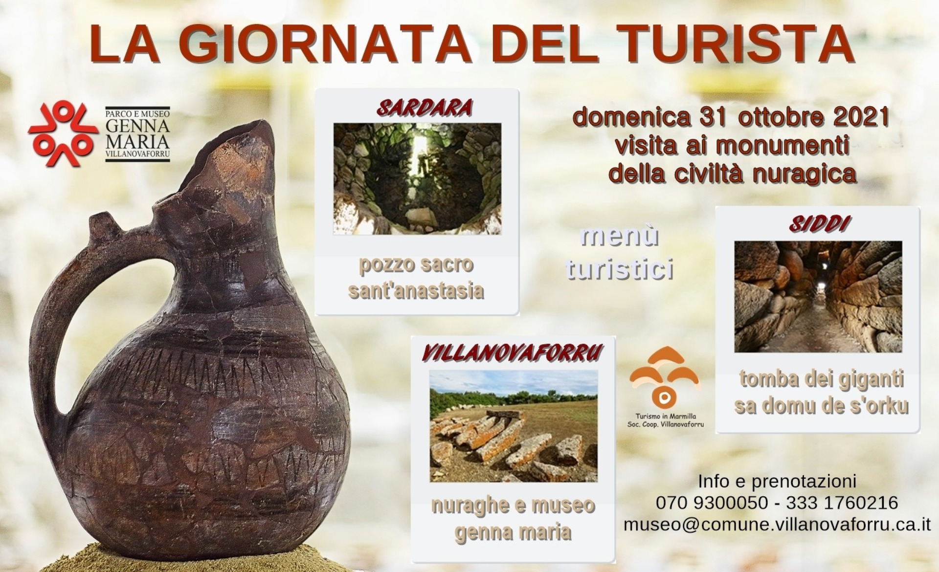 Visualizza la notizia: La Giornata del Turista. Visita ai monumenti della civiltà nuragica